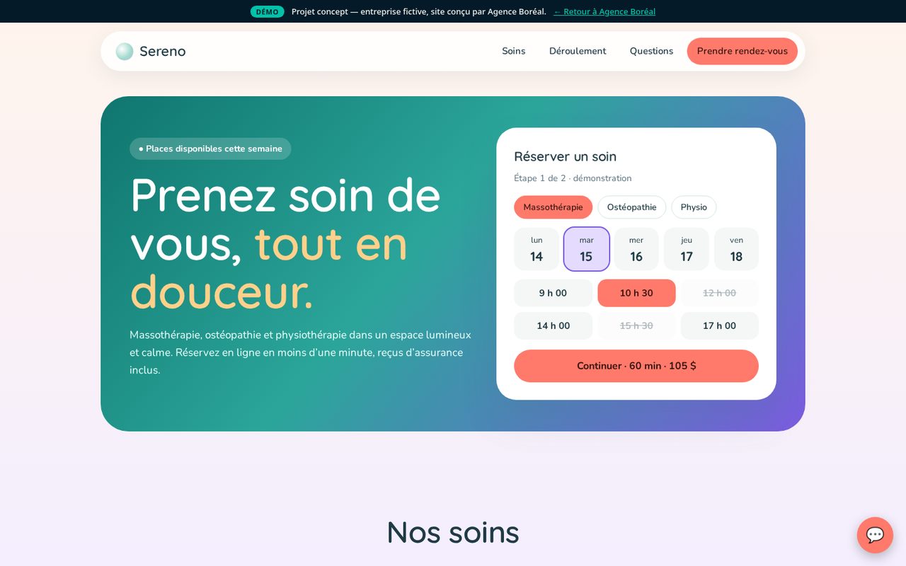 Aperçu : Clinique Sereno